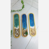 جاعودی چوب طبیعی و رزین مدل دریا ساحل به همراه درخت نخل